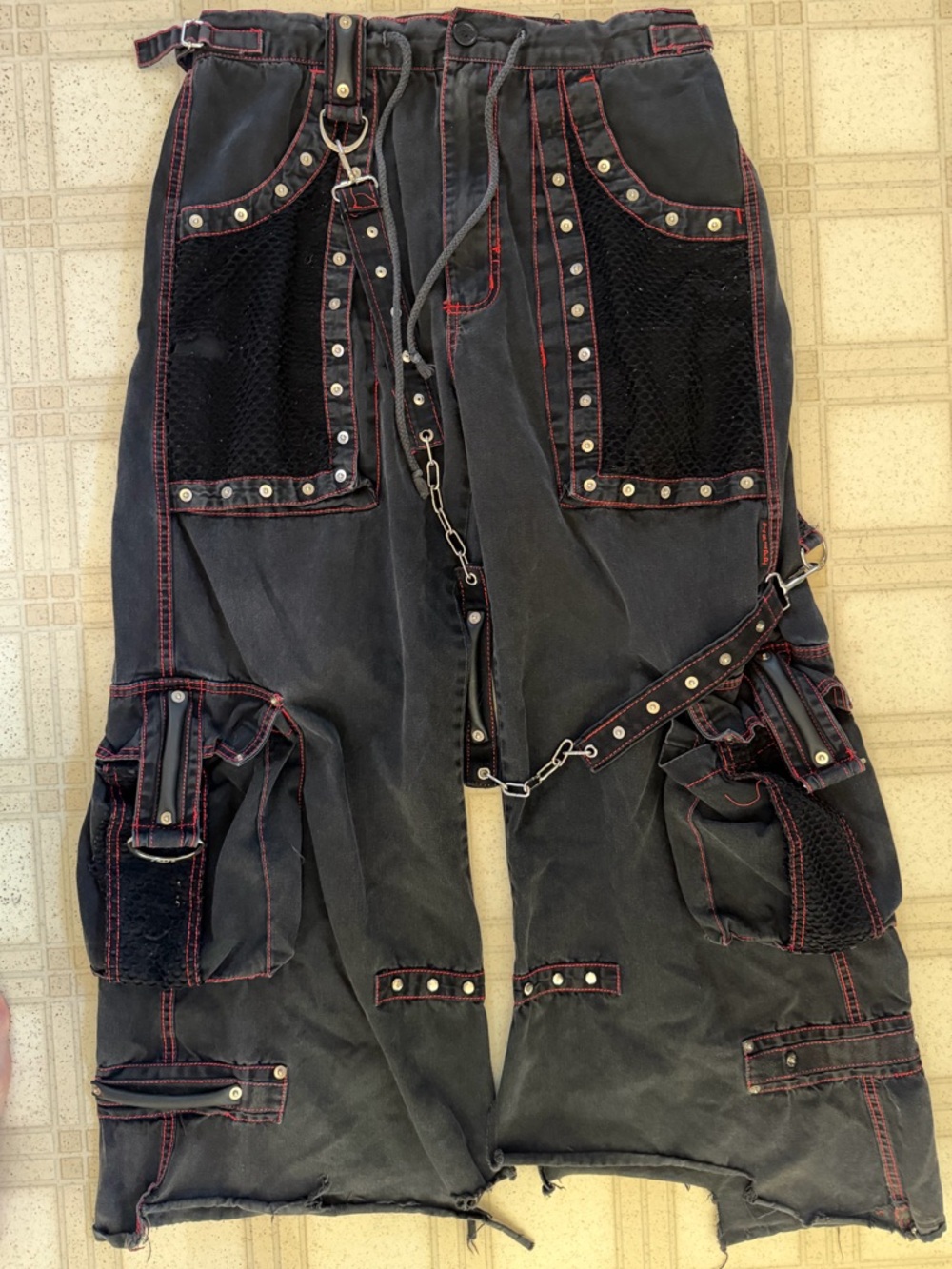 Tripp NYC Vintage Y2K Black Raver Pants